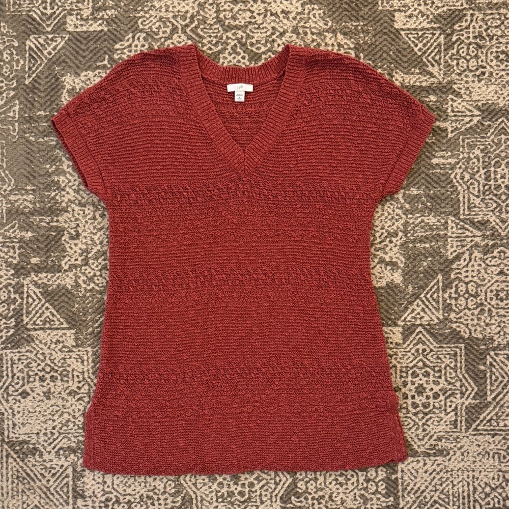 J.Jill Knit V-Neck Top